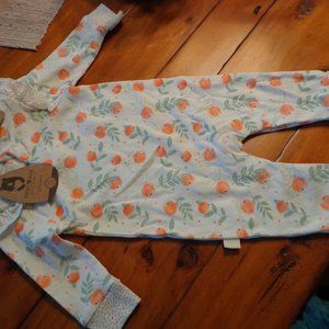 FIRM Rabbit + Bear Ribbed Sleeper & Bow/Headband Set 6-9M Organic Cotton